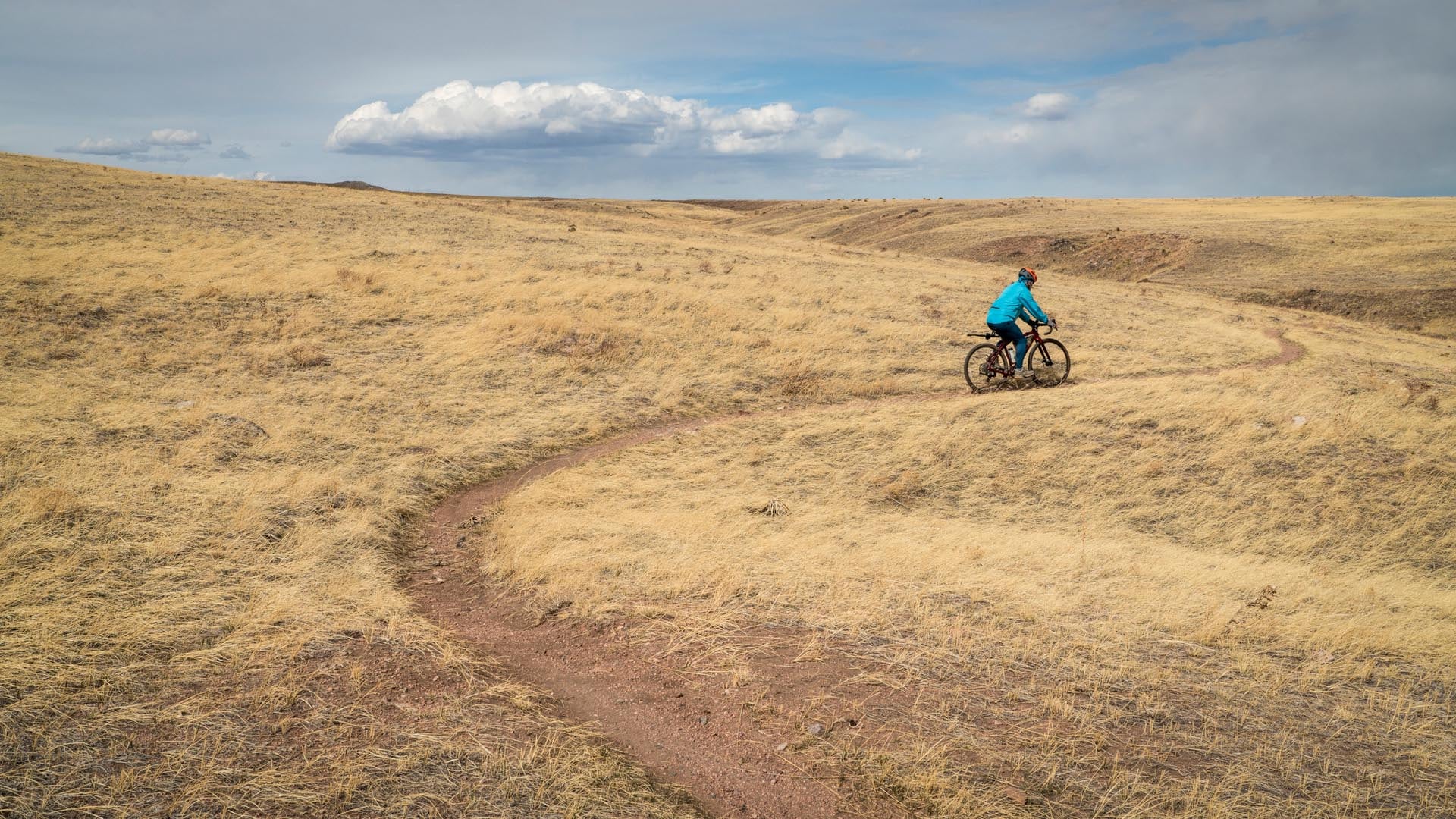 man riding mountain bike in reno nv