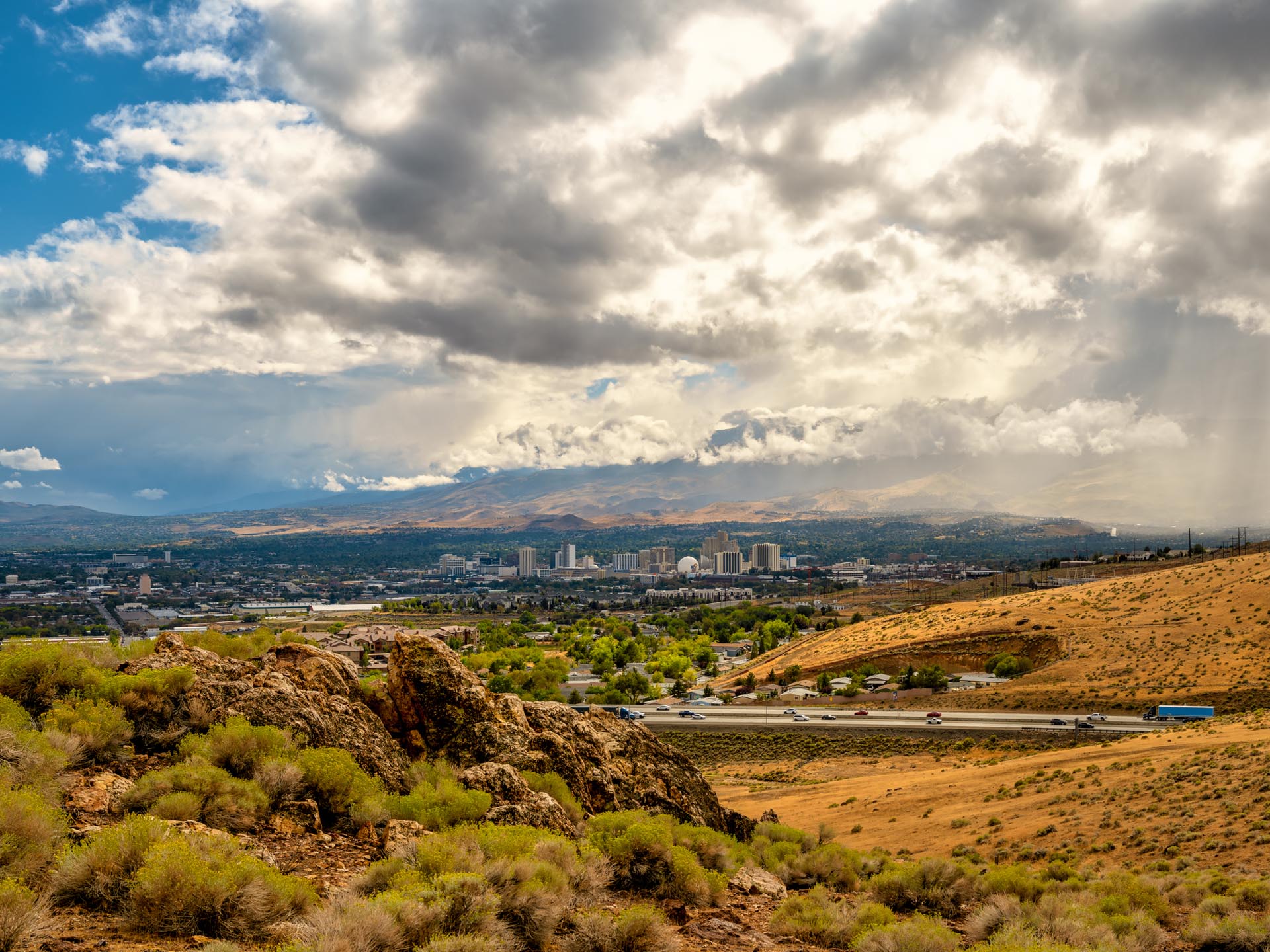 reno aerial clouds